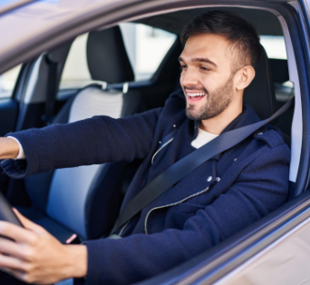 Fahrstunde im Auto